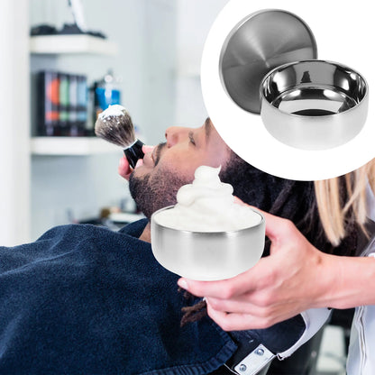 Practical Stainless Steel Men Shaving Bowl