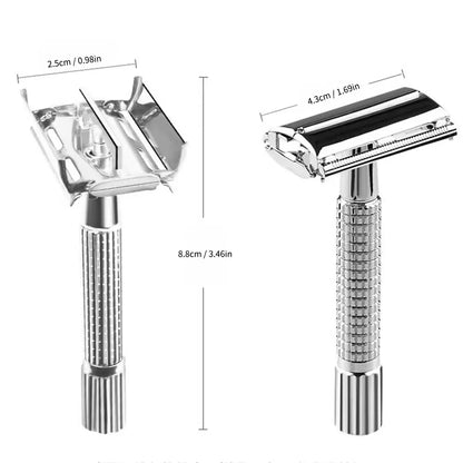 Men Shaving Facial Hair Razor And Blades